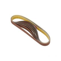 Jeu de bandes abrasives original - 762 x 25mm - Grain 60,100 et 180 (3 pièces de chaque) - Parfait pour la ponceuse à bande BTS700 - Accessoire