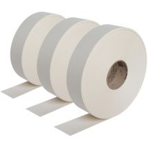 Semin - Lot de 3 bandes joint us papier pour réaliser les joints des plaques de pâtre en association avec un enduit - 150 m