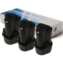 Visiodirect - Lot de 3 batteries pour Makita DF330DWE perceuse sans fil 1500mAh 10.8V