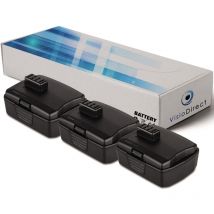 Lot de 3 batteries pour Ryobi CAH120LK marteau perforateur 2000mAh 12V