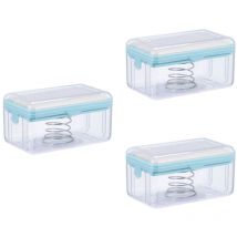 Lot de 3 boîtes à savon pour distributeur de mousse de bar, support pour évier de cuisine, accessoires pour distributeurs, conteneur de voyage