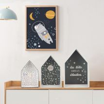 AC-DECO – Boite de rangement gigogne – Papier – 3 pièces – Longueur, Hauteur, Largeur