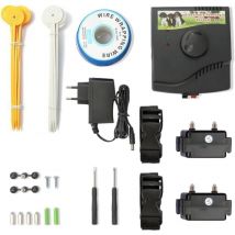 Cloture Electrique pour Chien Collier Anti Fugue avec 2 colliers