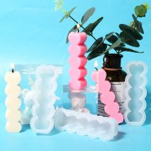 Lot de 3 Bougie Moule Coeur Résine Silicone Moule Bougie Coeur Forme 3d Coeur Bougie Coulée Moule Résine époxy Bougie Moule Bricolage Coeur Savon