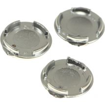 Lot de 3 caches vis chrome