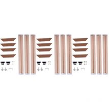 Lot de 3 cadres photo sans cadre de style minimaliste, support photo exquis, ornement de bureau