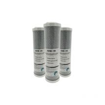 Chendyy - Lot de 3 cartouches charbon actif + sédiment 5 microns pour porte filtre 10 Pouces