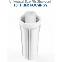 Lot de 3 Cartouches Filtrantes Bobinées pour Filtre à Eau – Filtration des Sédiments jusqu'à 25 microns – Format Standard Universel 10' pouces –