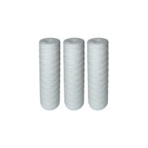 Einemgeld - Lot de 3 Cartouches Filtrantes Bobinées pour Filtre à Eau – Filtration des Sédiments jusqu'à 25 microns – Format Standard Universel 10'