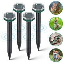 Taupe Ultrason Solaire,Anti Taupe Ultrason Solaire avec IP65 Imperméable,repulsif chat exterieur,À Utiliser à l'extérieur ou dans Le Jardin pour