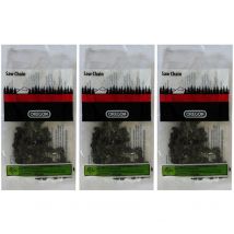 Gt Elec - Lot de 3 chaînes oregon 52 maillons - Référence : 91PX052X