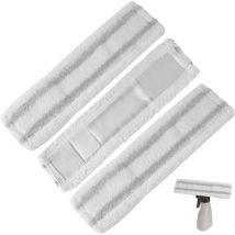 Lot de 3 Chiffons en Microfibre pour Nettoyeur de vitres Karcher WV1 WV50 WV75,Bonnettes Microfibre Accessoire,Élimine efficacement la saleté et Les