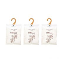 Lot de 3 Cintres Parfumés "Accro" 14cm Vanille