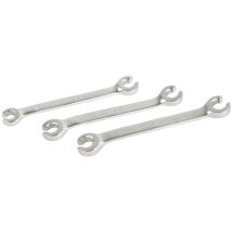Autobest – Lot de 3 clés à tuyauter 8-10 11-13 12-14 mm – Chrome-Vanadium – Clé spécialisée