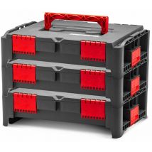 Lot de 3 coffrets empilables BEPS1 Constructor
