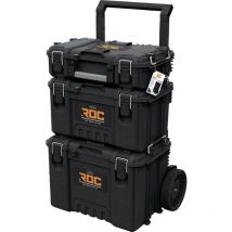 256982 roc pro Set de boîtes à outils plastique noir - Keter