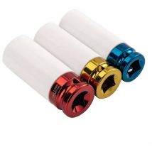 Lot de 3 douilles a choc impact avec protection des jantes alu 17 19 21 mm