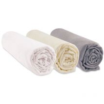 Lot de 3 Draps housse 100% Coton Bio - 60x120 cm