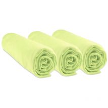 Lot de 3 Draps housse Berceau 40x80 cm extensible 40x90 Bambou - Anis
