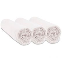Lot de 3 Draps housse Couffin 32x72 cm 100% Coton Bio