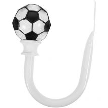 Lot de 3 embrasses à rideaux blanches en forme de u pour rideaux de football