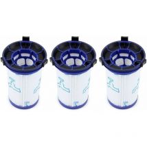 Cyslmuk - Lot de 3 Filtre de remplacement pour Rowenta Air Force 360 / X-Pert Essential 260 Aspirateur sans fil RH9037 RH9038 RH9039 RH9051 RH9057