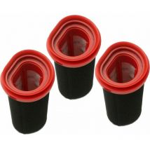 Yoyo - Lot de 3 filtres 25,2 V/21,6 v pour aspirateur sans fil Bosch Flexxo Series 4 BBH32101 BBH3ZOO25 BBH3PETGB BBH3211GB Remplace la pièce
