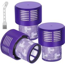 Lot De 3 Filtres De Rechange Compatible Pour Aspirateur Dyson V10