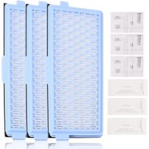 Lot de 3 Filtres pour Miele, includere 3 filtre Active AirClean 3 filtres moteur, filtre aspirateur pour miele Complete C2 C3 Compact C1 C2 S4000
