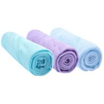 Lot de 3 Housse matelas à langer 50x70 50x75 Éponge Coton Tricolore