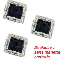 Arnould - Lot de 3 inters v&v lumineux 10A temoin cablage sans neutre (déclassé) sans enjoliveur ni plaque espace Lumière 60513
