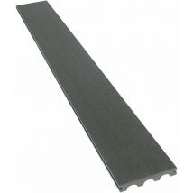 Lot de 3 lames de terrasse composite pleines - Long: 2,4m - 1m2- Gris foncé