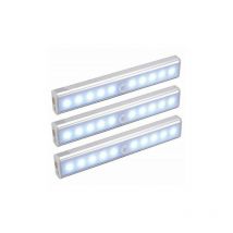 Jalleria - Lot de 3 Lampes led, Sans Fil, Rechargeable par usb, Aimanté, Détecteur de Mouvement, Portable. Lumière de Placard, Baladeuse de Secours,