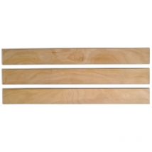 Scm Créations - Lot de 3 Lattes 63 cm 630mm Largeur 48mm épaisseur 8mm bois hêtre durable Sommier lit canapé clic clac bz 7 plis rechange renfort