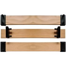 Scm Créations – Lot De 3 Lattes 87,3cm – Largeur 53mm – Épaisseur 8mm – 7 Plis En Hêtre Verni – 6 Embouts Pour Sommier Bz