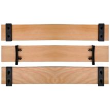 Lot De 3 Lattes Lit Sommier 87,3 Cm 873x80x8 Mm Avec 6 Embouts 7 Plis, Latte Lit Sommier Bz Clic Clac Cadre Siege Scm Créations