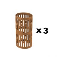 Gt Garden - Lot de 3 manchons de protection marron pour troncs d'arbre