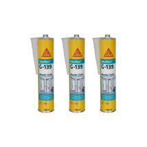 Lot de 3 mastic-colle à prise rapide Sika Sika flex g 139 - Blanc - 300ml