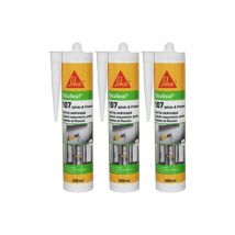 Lot de 3 mastics acryliques Sika Sika seal 107 Joint et fissure - Blanc - 300ml