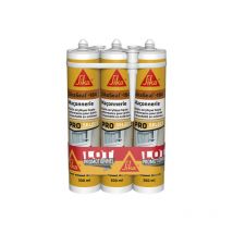 Lot de 3 mastics silicones Sika Sika Seal 184 Maçonnerie - Blanc - 300ml