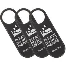 Lot de 3 panneaux de porte « Ne pas déranger » pour salle de maquillage, panneaux de porte d'hôtel, panneaux de porte double face