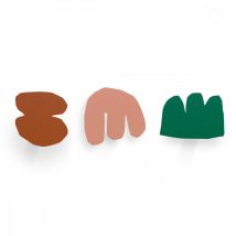 Presse Citron - Lot de 3 patères enri Colorées