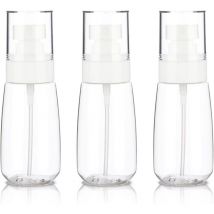 Treetalk - Lot de 3 petits vaporisateurs de voyage 60 ml, vaporisateurs de voyage vides, mini vaporisateurs en plastique à brume fine