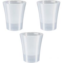 Gt Garden - Lot de 3 pots pour orchidées avec réserve d'eau - Arte-dea transparent 2 litres