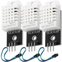 Sunxury - Lot de 3 pour capteur de température et d'humidité Dht22 avec câble pour Arduino