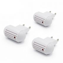 Lot de 3 Prises Anti-Moustiques FISHTEC - Ultrasons Repulsif Insectes, Moustiques