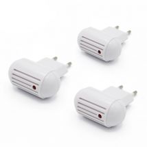 Facilitys - Lot de 3 Prises Anti-Moustiques fishtec - Ultrasons Repulsif Insectes, Moustiques
