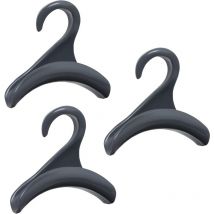 Linghhang - Lot de 3 Rangement Sac a Main Femme & Sacoche Homme Gris- Cintre Sac a Main en Acrylique Gris Résistant pour Penderie & Armoire - Idéal