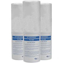 Desineo - Lot de 3 cartouches anti-sédiment 50 microns pour porte filtre 9-3/4 - 10 Pouces