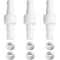 3er-Pack Ersatzschlauch Polaris D20/D-20, Kugellager-Drehgelenk für Poolreiniger mit Muttern für Polaris 180 280 380 480 3900